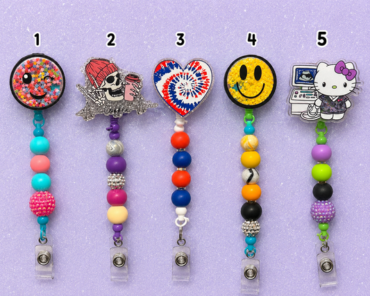 Beaded Badge Reel